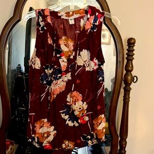 Auburn Shell with Floral Accents